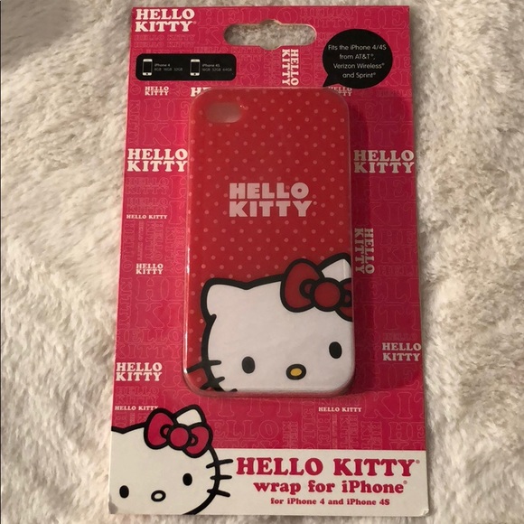 NIB Red Hello Kitty IPhone 4 or 4S case - Picture 2 of 5